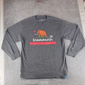 Mammoth Gray Long Sleeve Shirt Mens L